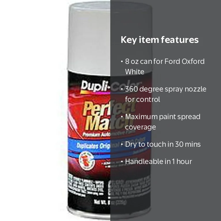 1PK Duplicolor BFM0229 Perfect Match Automotive Paint, Ford Oxford