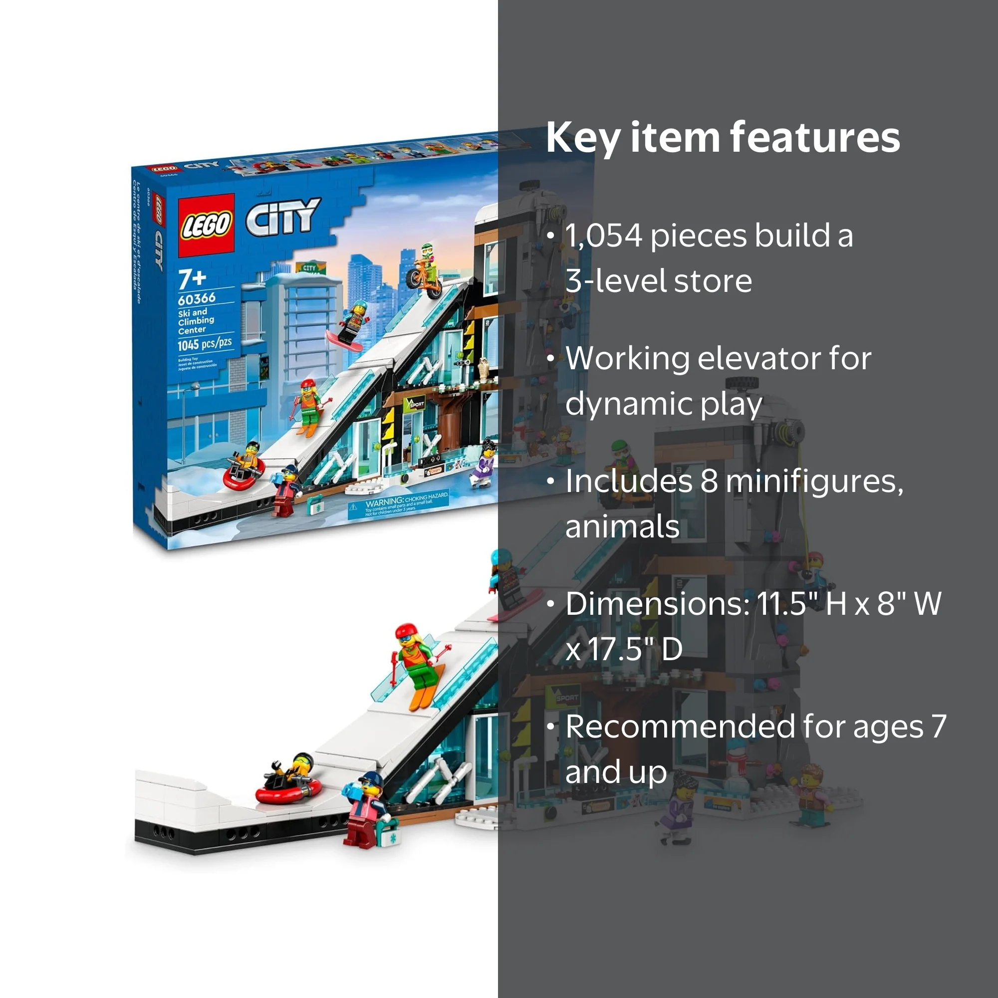 LEGO City Ski and Climbing Center 60366 Building Toy Set - Walmart.com