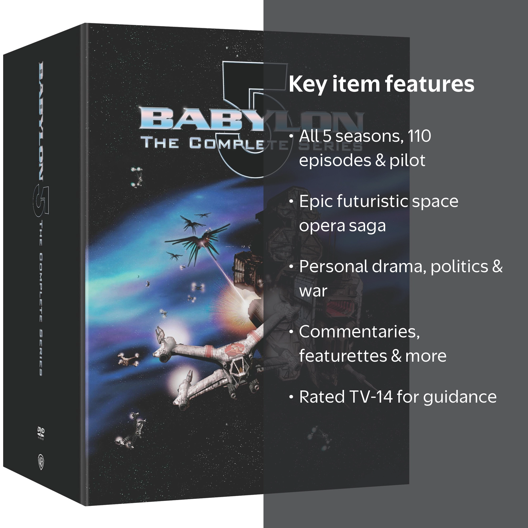 Free Shipping! SDS Babylon 5 Complete Series DVD Action Adventure