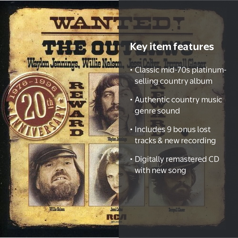 RCA, Waylon Jennings - Wanted: The Outlaws, 1976 Original Album