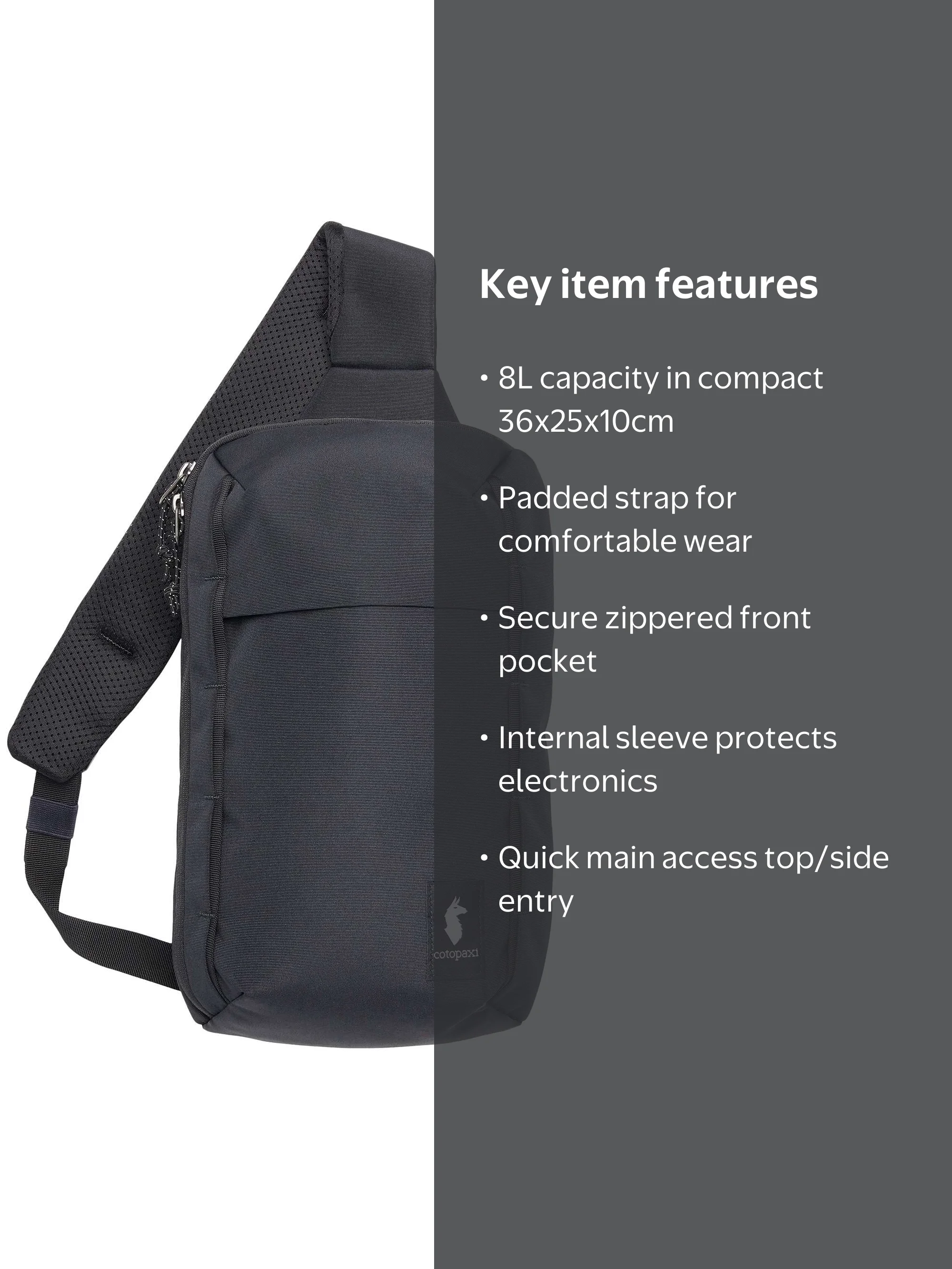 Cotopaxi Todo 8L Sling Bag, Black - Walmart.com
