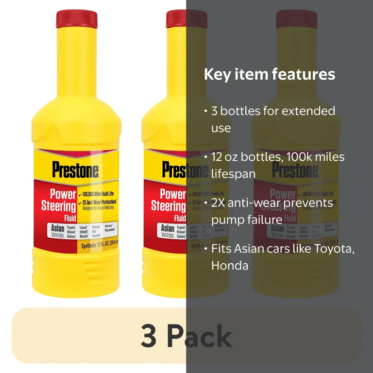 Prestone Full Synthetic Power Steering Fluid Asian Vehicles