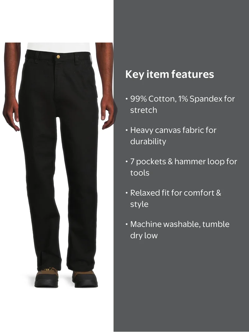 Brahma Men's Workwear Carpenter Pants 99% Cotton 1% Spandex