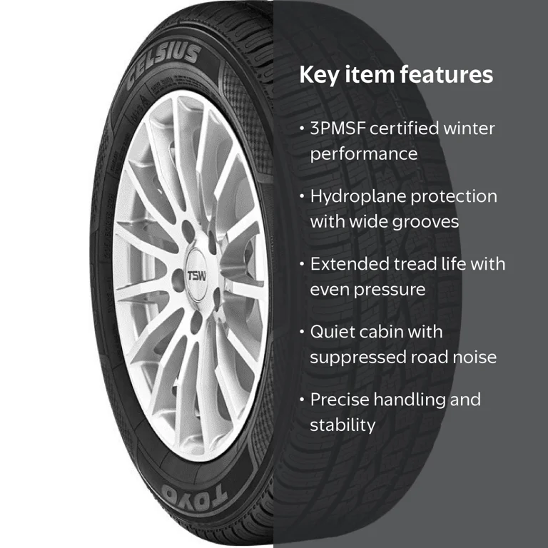Toyo Celsius All-Season Touring Tire 215/60R16 95H B 4PLY BW, Long