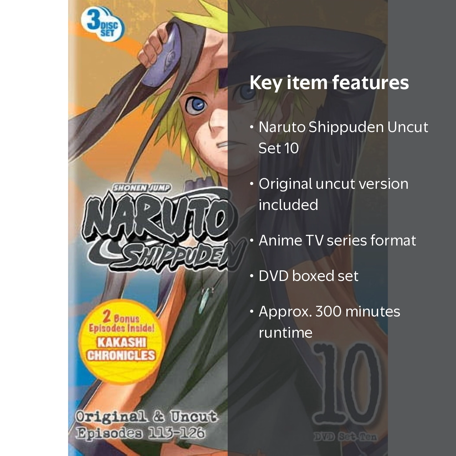 Naruto Shippuden Uncut Set 10 (DVD Boxed Set) [DVD] - Walmart.com