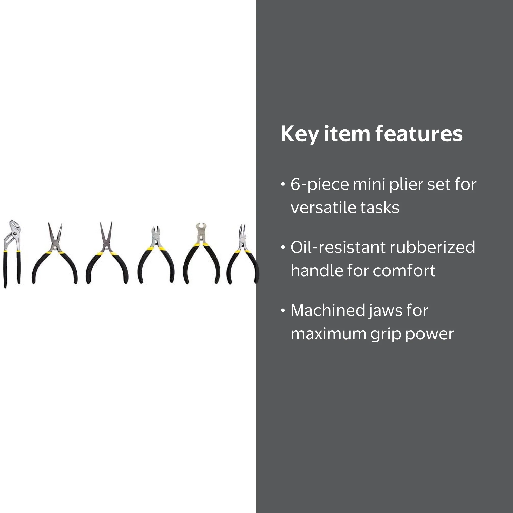 STANLEY Precision Small Hand Tool 6-Piece Mini Plier Set | 84-079
