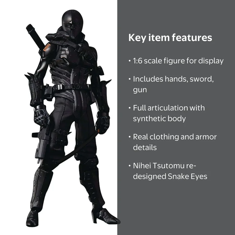 1000 Toys G.I. Joe x TOA Heavy Inustries: Snake Eyes 1:6 Scale