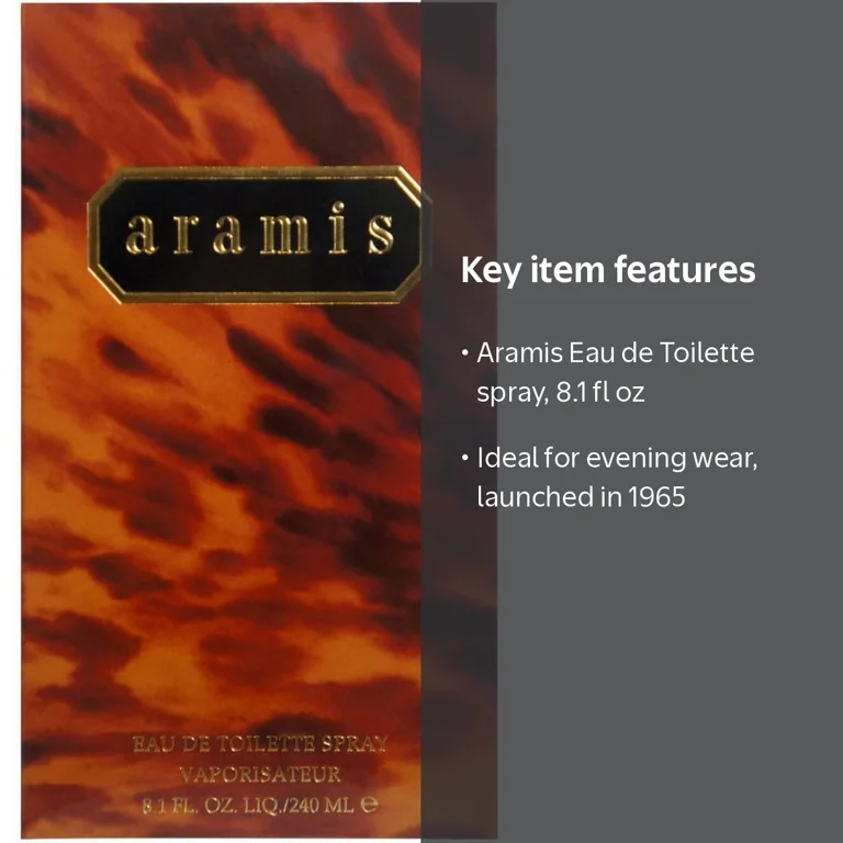 Aramis, Eau de Toilette For Him, 8.1 oz, Leather Woody Citrus
