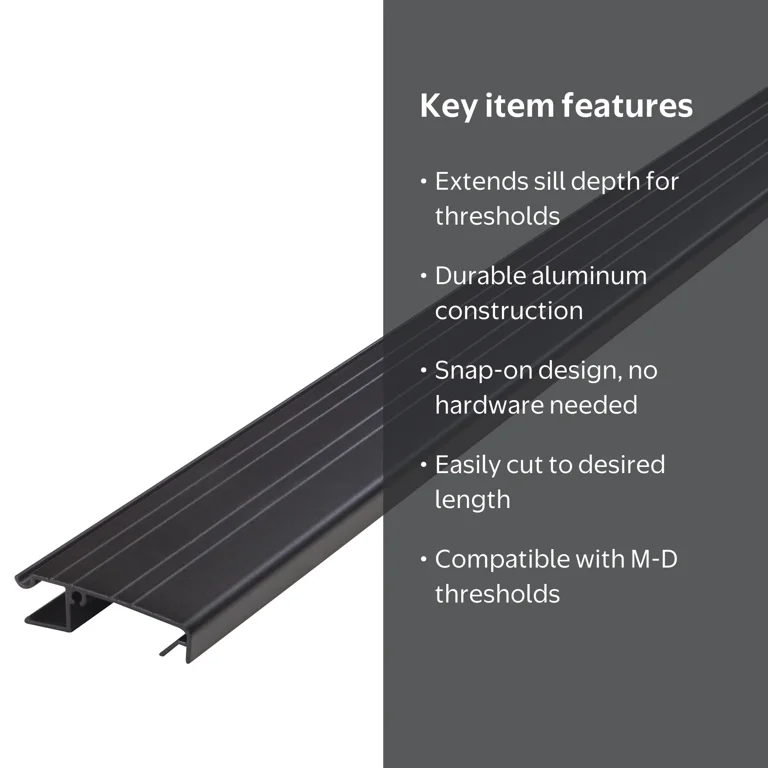 M-D Building Products 67107 36 in. Bronze Aluminum Snap-on Sill