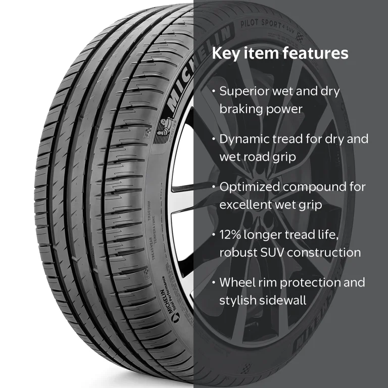Michelin Pilot Sport 4 SUV 285/45R20 112Y XL Fits: 2017-23 Audi Q7