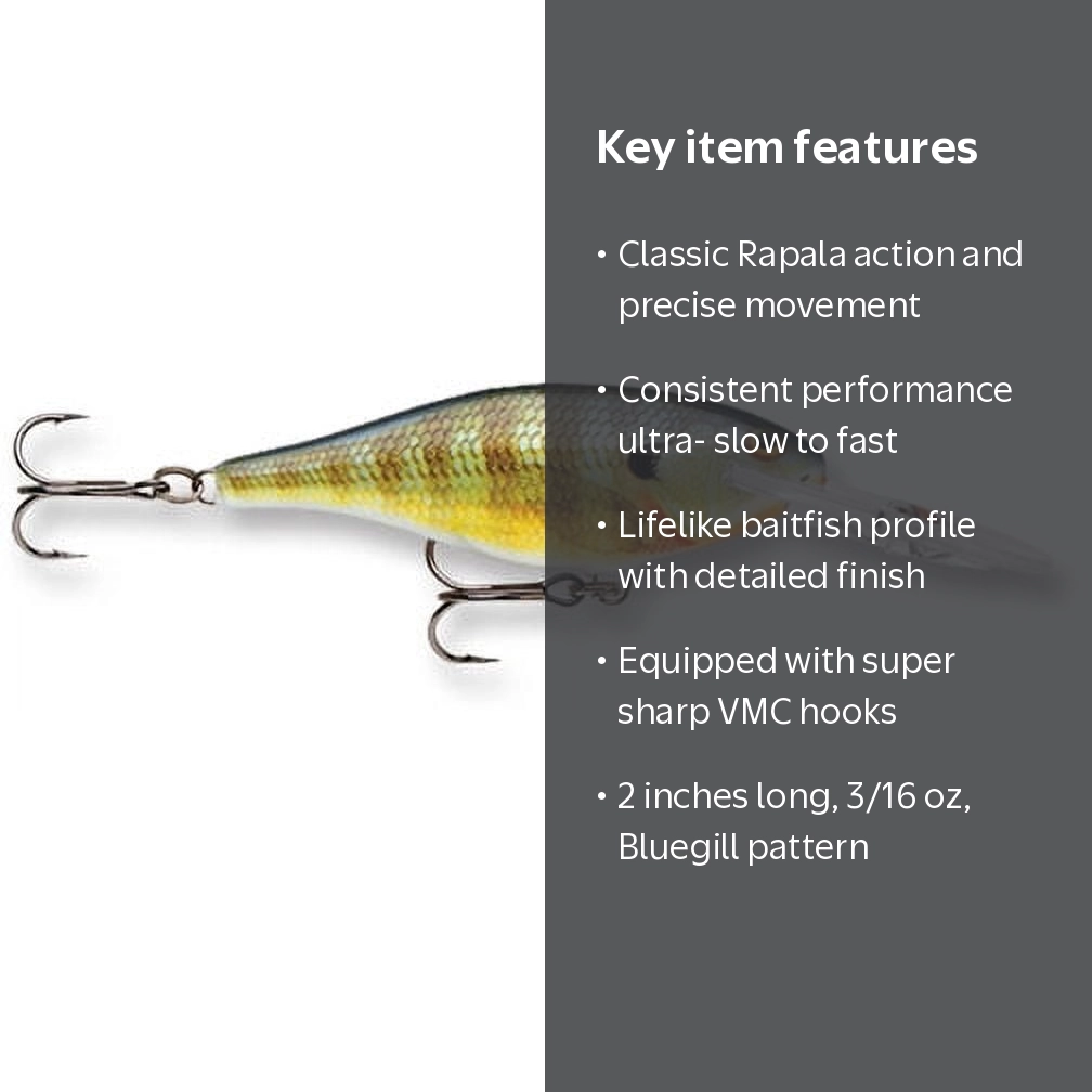 Rapala Shad Rap 05 Crankbait Fishing Lure 2