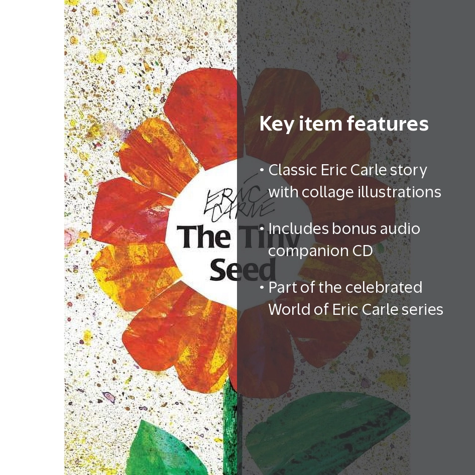 Eric Carle, The Tiny Seed, Hardcover, Colorful Illustrations