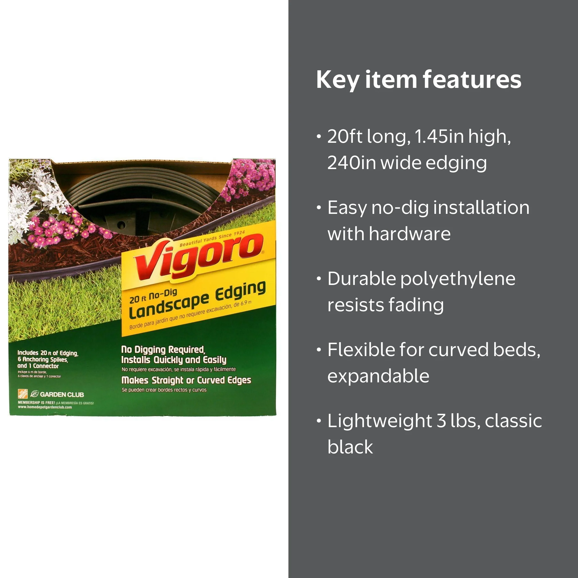 20 Ft. No-Dig Landscape Edging Kit - Walmart.com