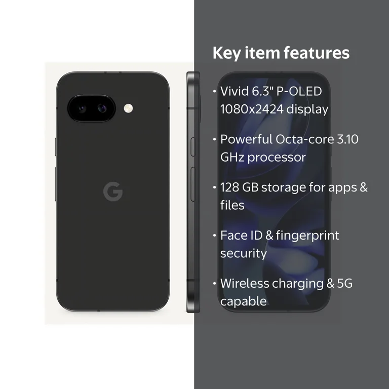 Google Pixel 9a GTF7P 128 GB Smartphone, 6.3