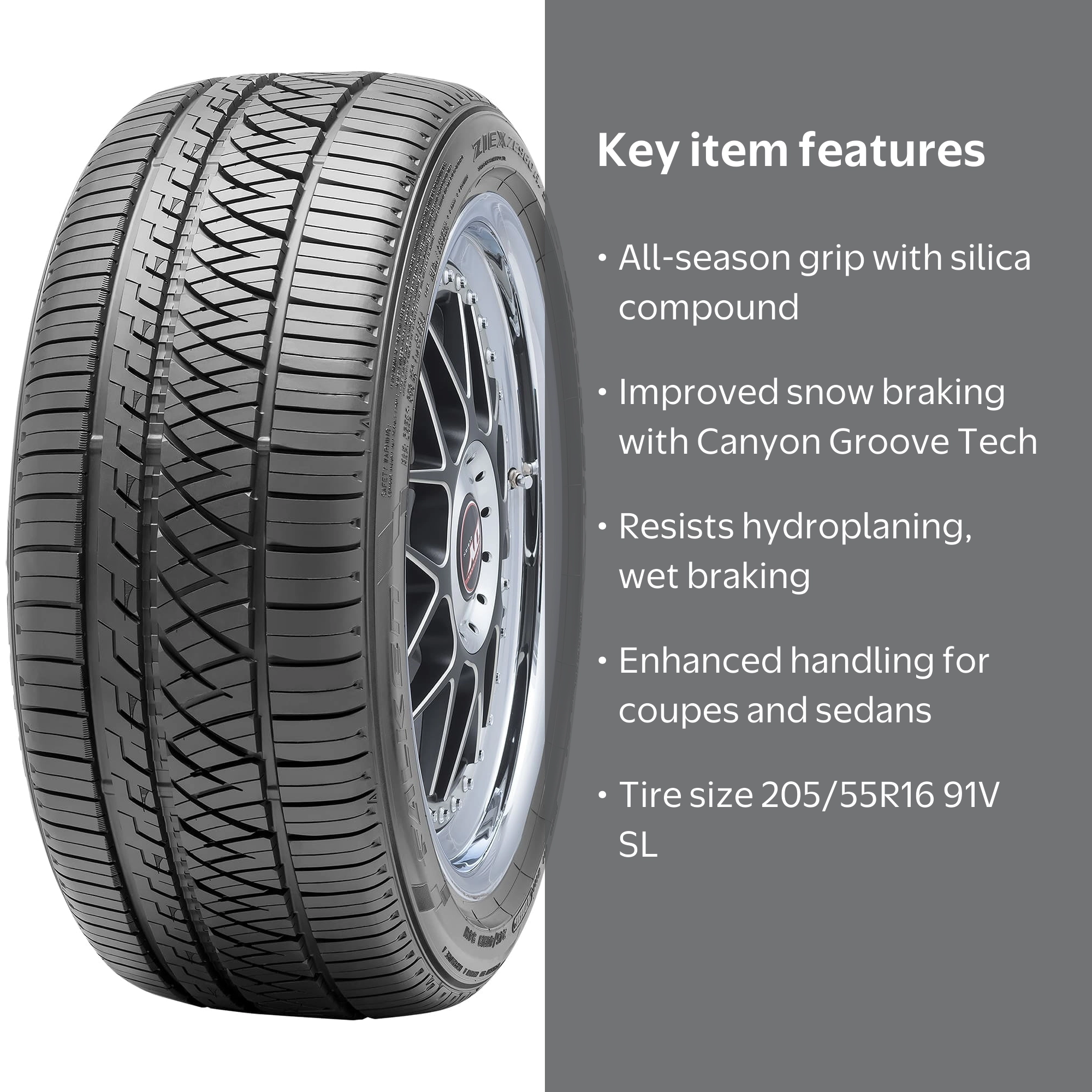 Falken Ziex ZE960 A/S UHP All Season 205/55R16 91V Passenger Tire