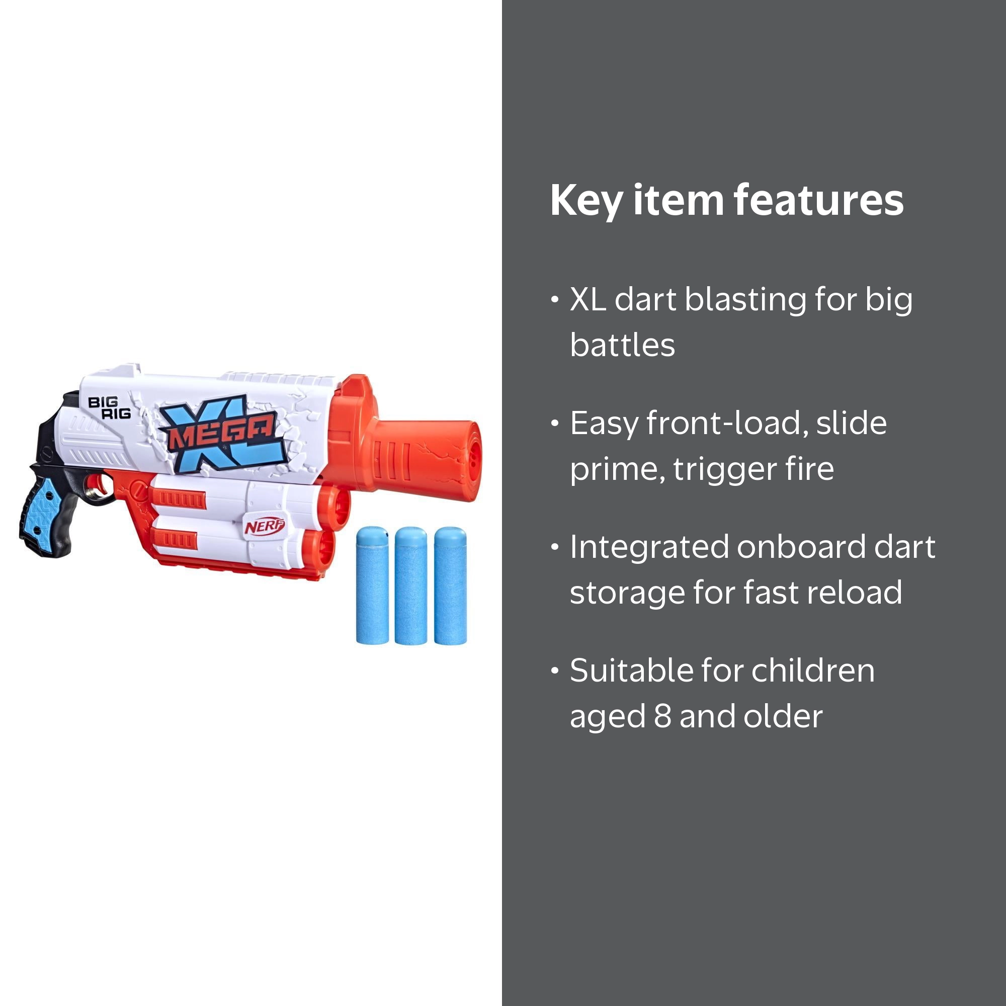48°/50°/56°【3本セット】オレイカルコス/850GH neo 『R』 Nerf, Mega XL Big Rig, Largest Nerf Mega Darts, Onboard Dart