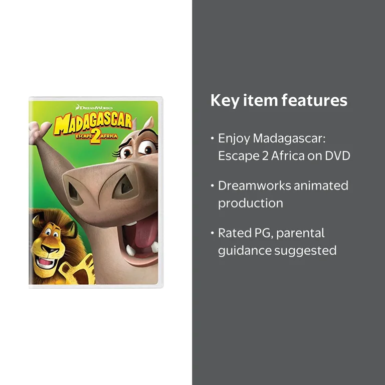 Madagascar: Escape 2 Africa (DVD New Box Art) [DVD] - Walmart.com