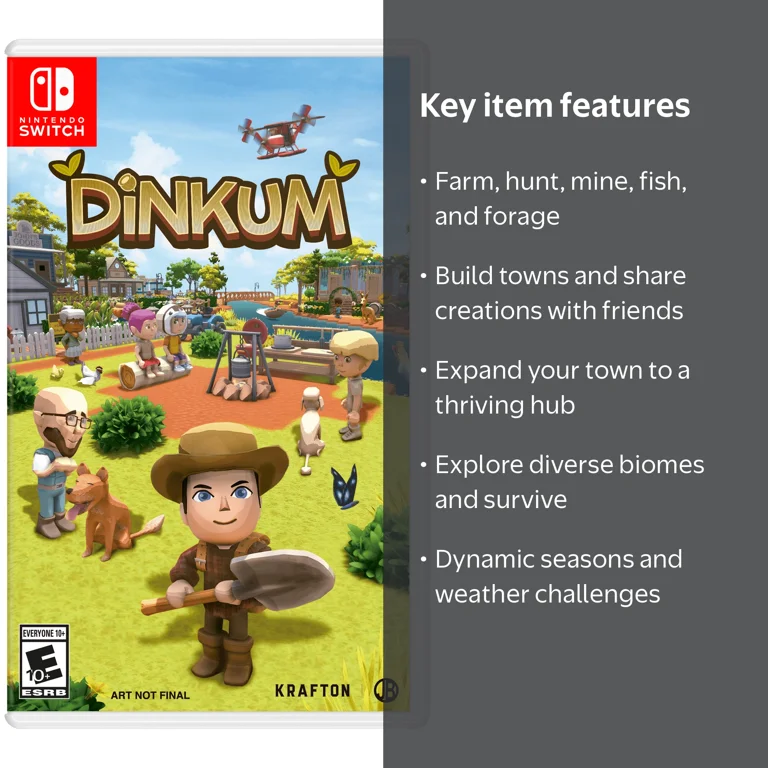 Krafton Dinkum Survival Island Adventure Game for Nintendo Switch