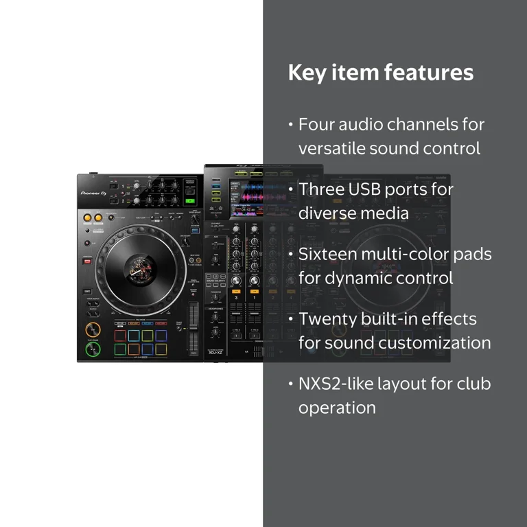 Pioneer XDJ-XZ Professional All-in-One DJ Controller with USB
