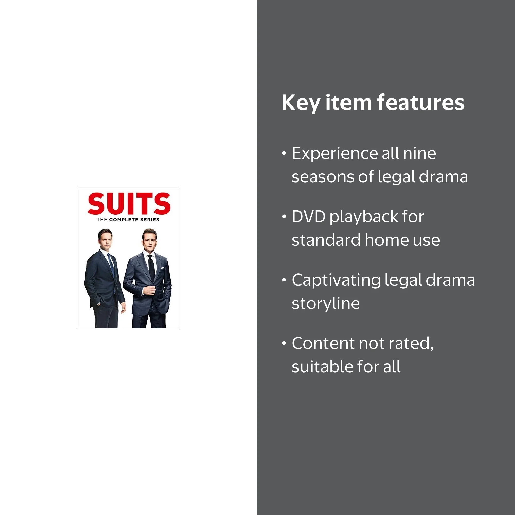 Universal Studios' Suits: The Complete Series - Drama DVD