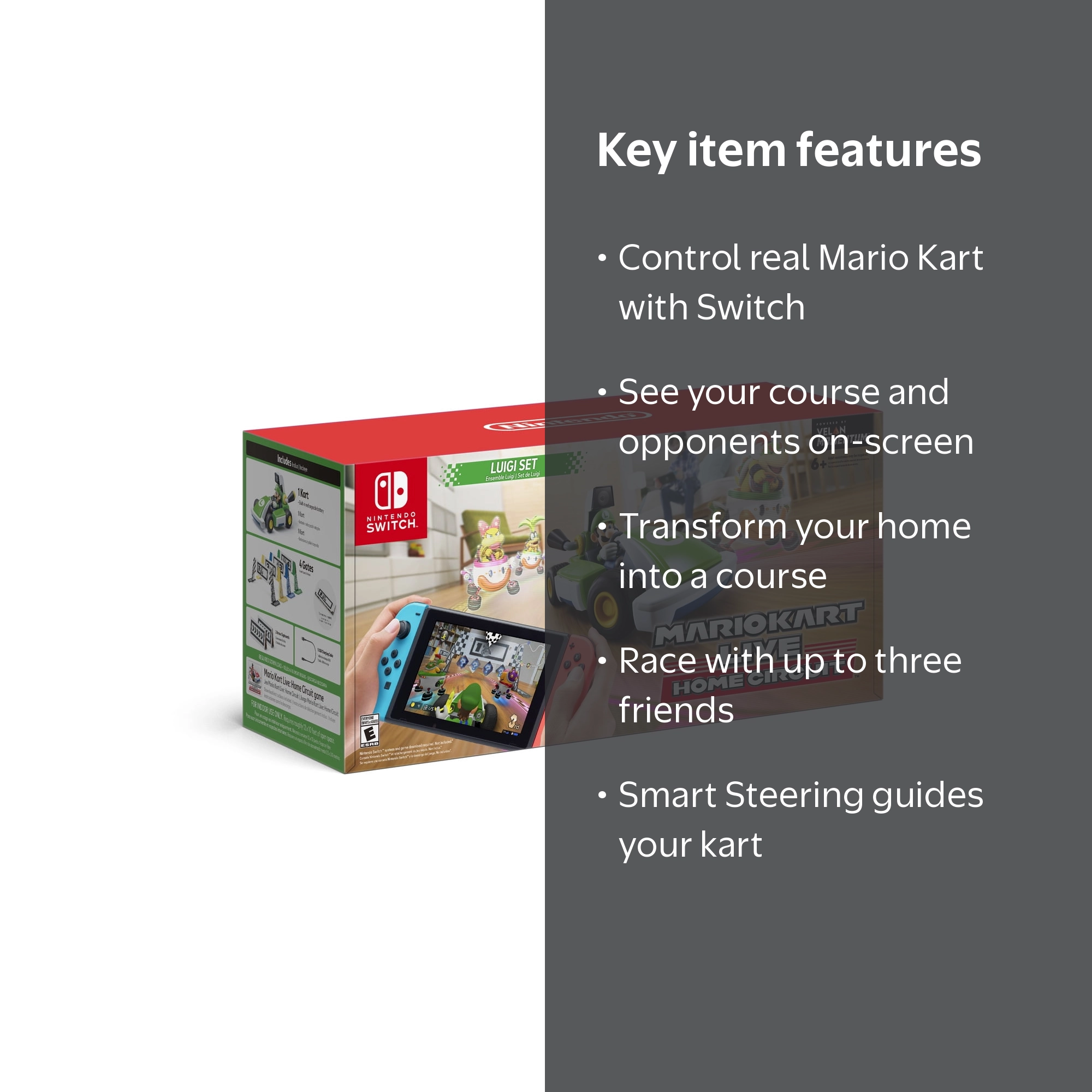 Nintendo Luigi Set - Mario Kart Live: Home Circuit Game for