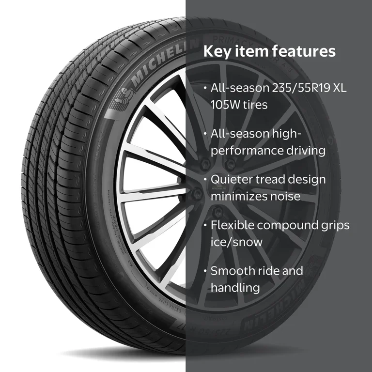 Free Shipping! Michelin Primacy Tour A/S 235/55R19 XL 105W All