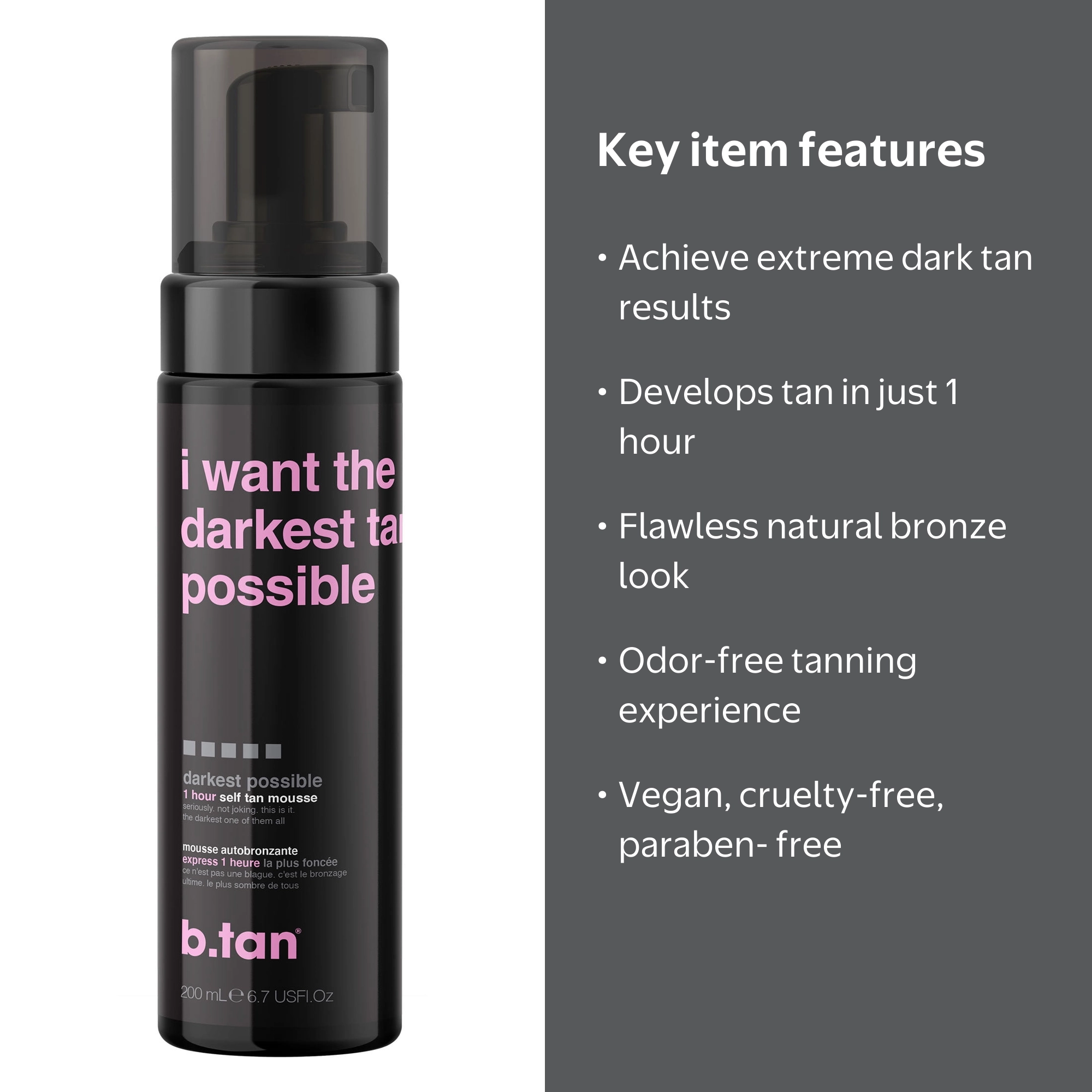 B.Tan I Want the Darkest Tan Possible