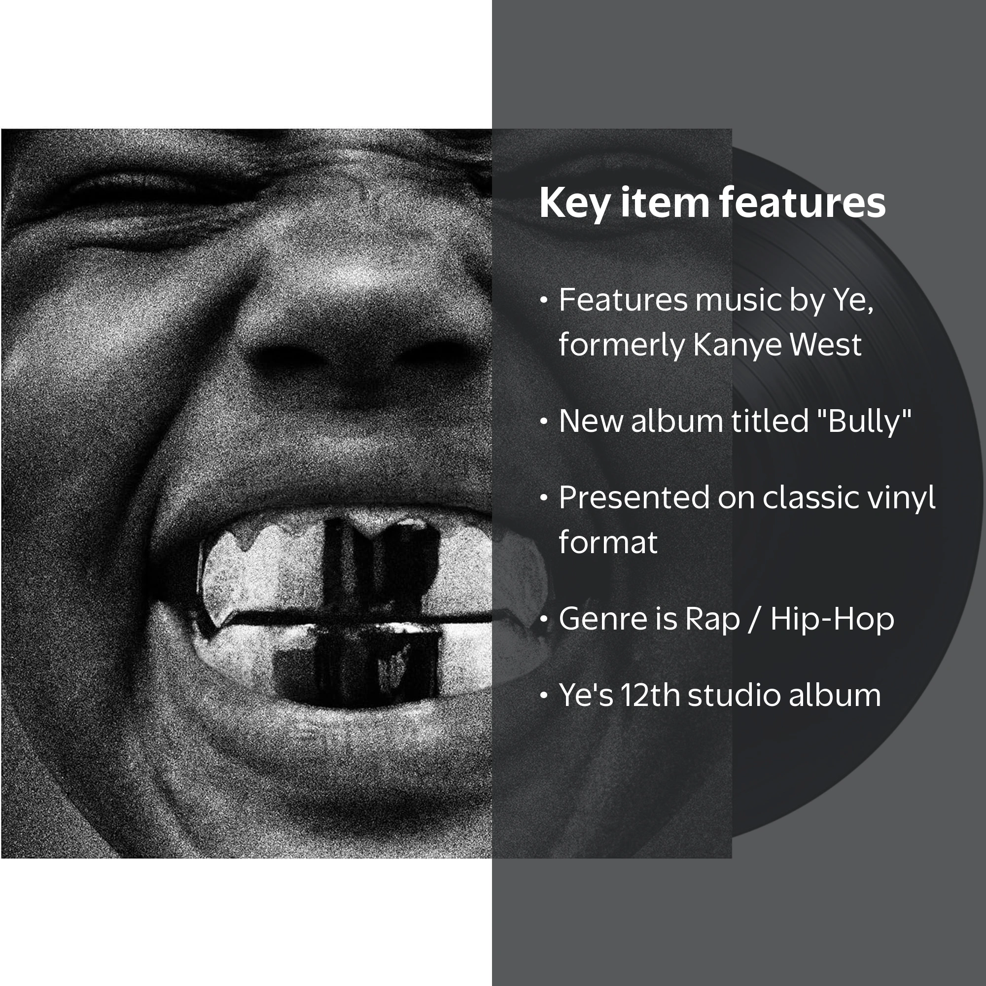 Ye - Bully - Music & Performance - Vinyl - Walmart.com