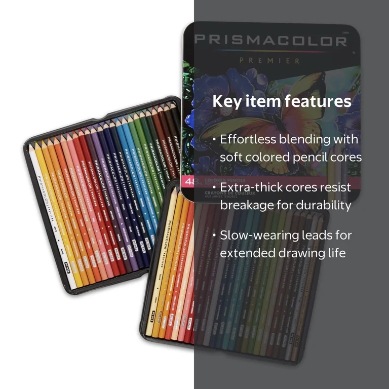 Prismacolor Premier Soft Core Colored Pencils, Blending, Assorted