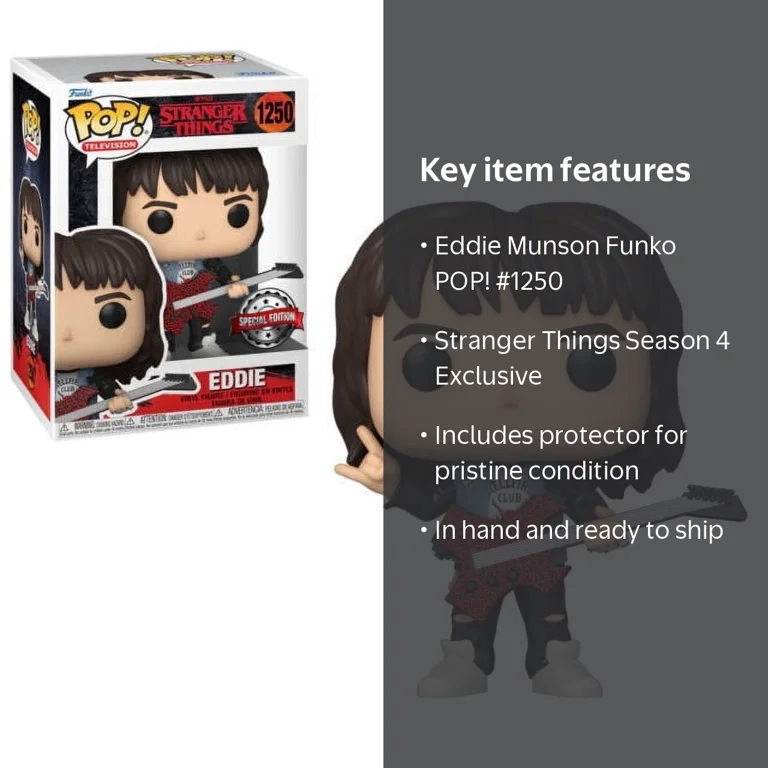 Funko POP! TV: Stranger Things Season 4 - Eddie Exclusive Vinyl