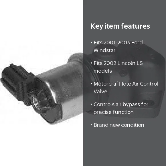 Motorcraft Idle Air Control Valve CX-1766 Fits select: 2001-2003