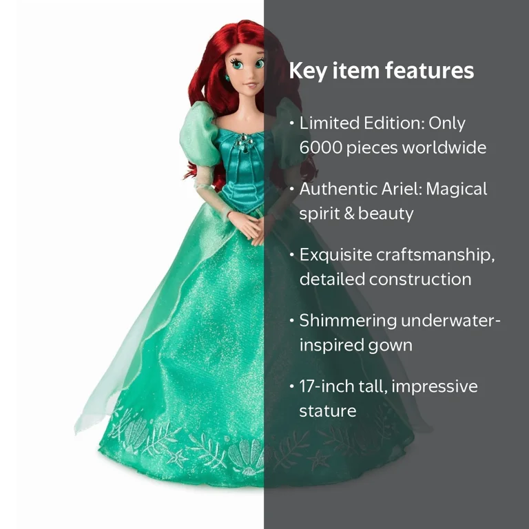 Disney Parks The Little Mermaid Ariel's Celebration Doll Limited New with Box