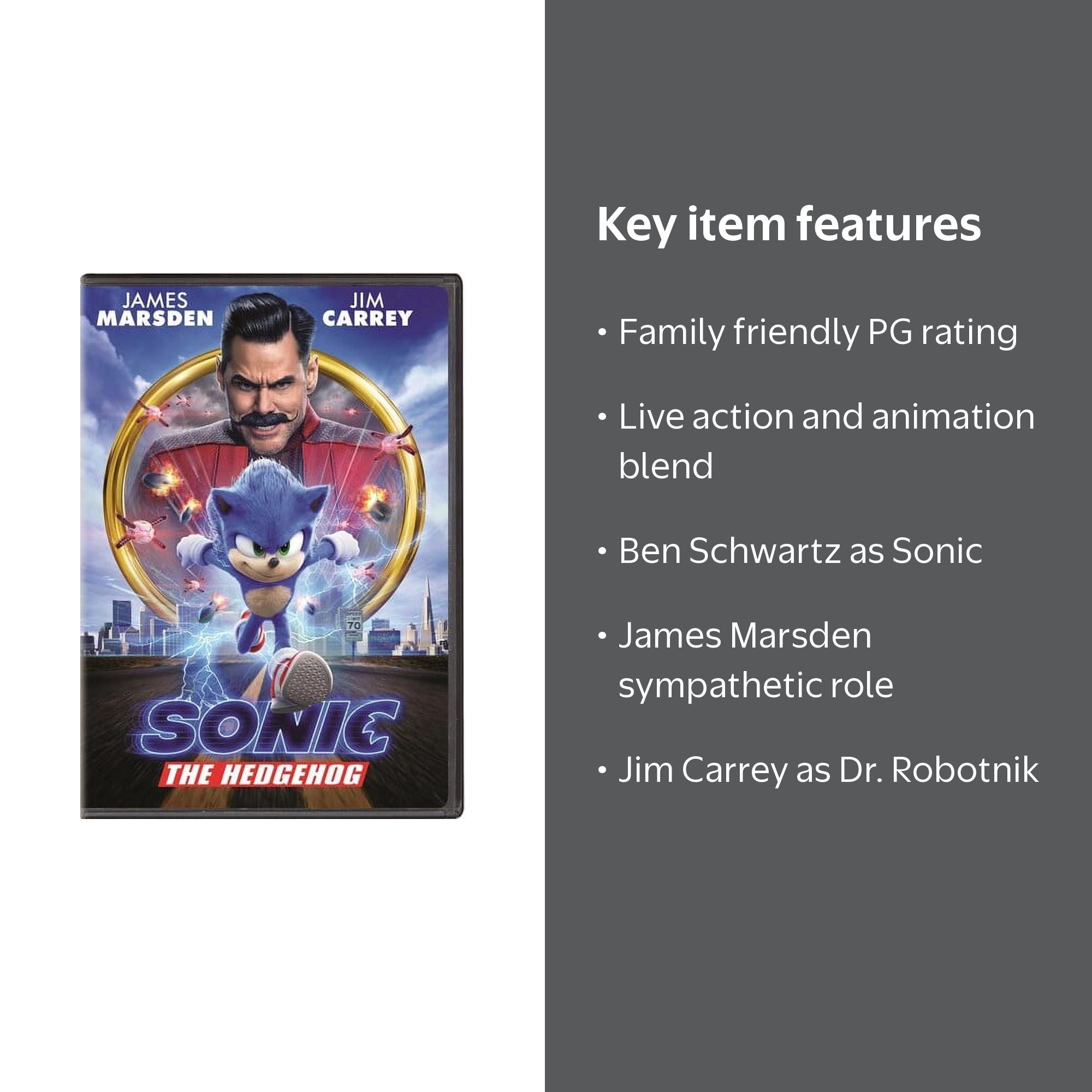 Sonic the Hedgehog (DVD) - Walmart.com