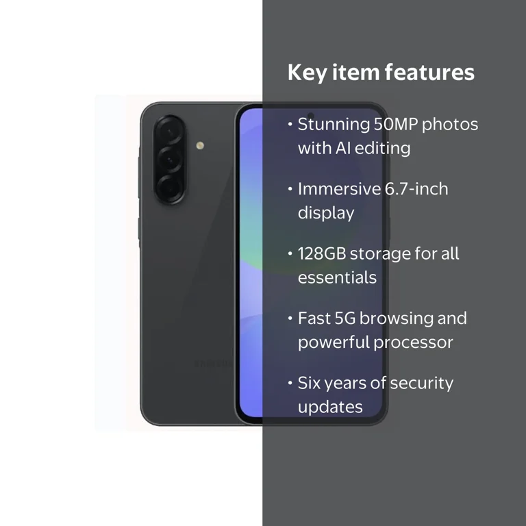 Samsung Galaxy A36 5G A Series 128GB Unlocked Android Cell Phone