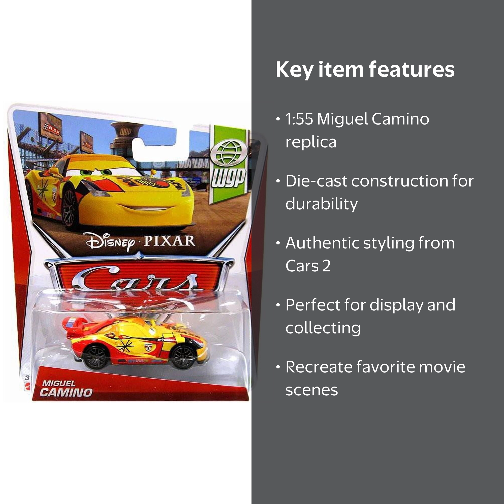 Disney Cars Series 3 Miguel Camino Diecast Car - Walmart.com