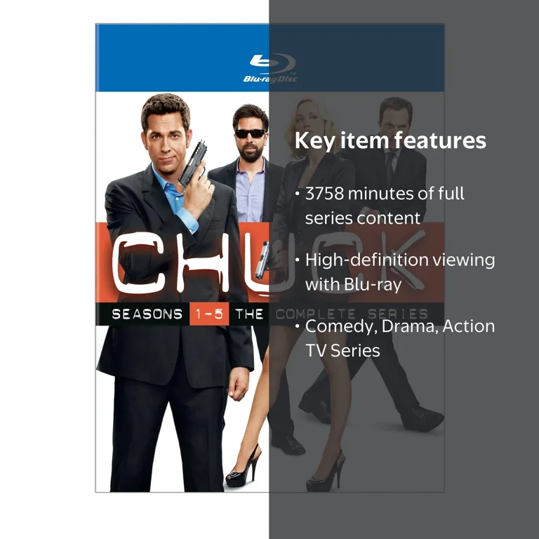 Warner Home Video: Chuck Complete Series Seasons 1-5 Blu-ray