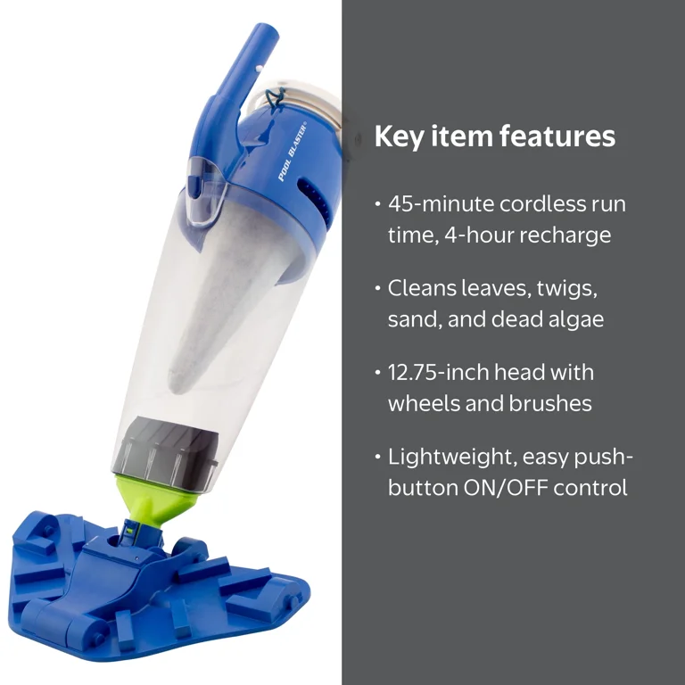 Water Tech's Battery Powered Pool Blaster Speed Vac Turbo