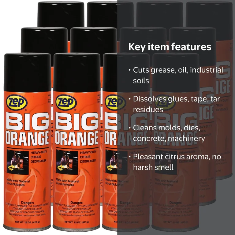 Zep Big Orange Multipurpose Heavy-Duty Natural Citrus Degreaser