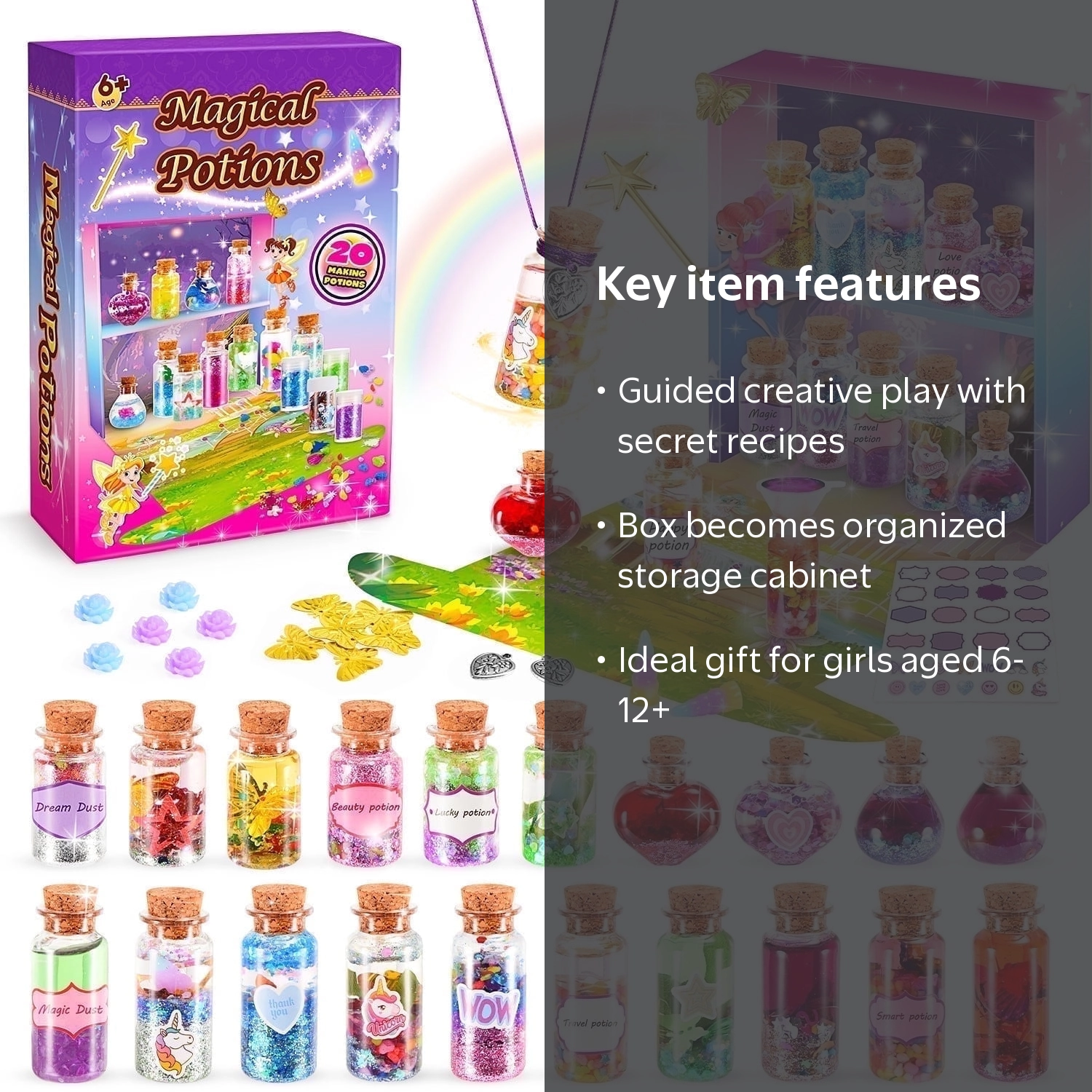 superwinky Magic Potion Kit for Kids, 20 Bottles, Ages 6-12