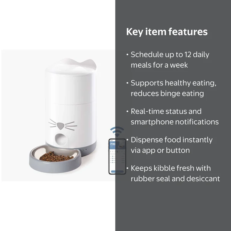 Catit, Smart Feeder, PIXI, Programmable Portion Schedule - Walmart.com