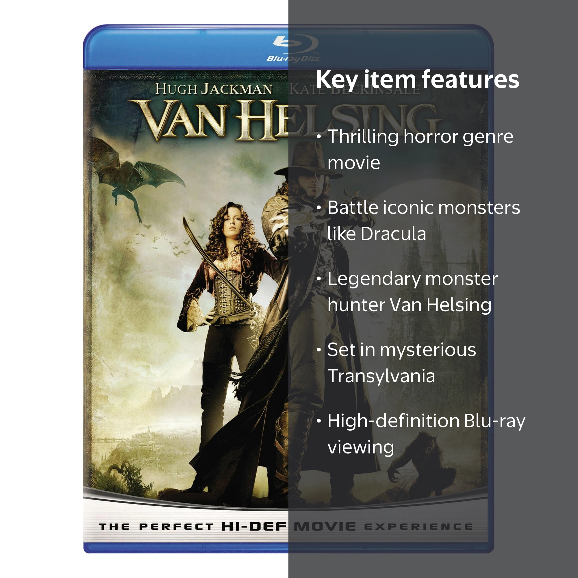 Universal Studios, Van Helsing, PG-13 Blu-ray, Monster Horror