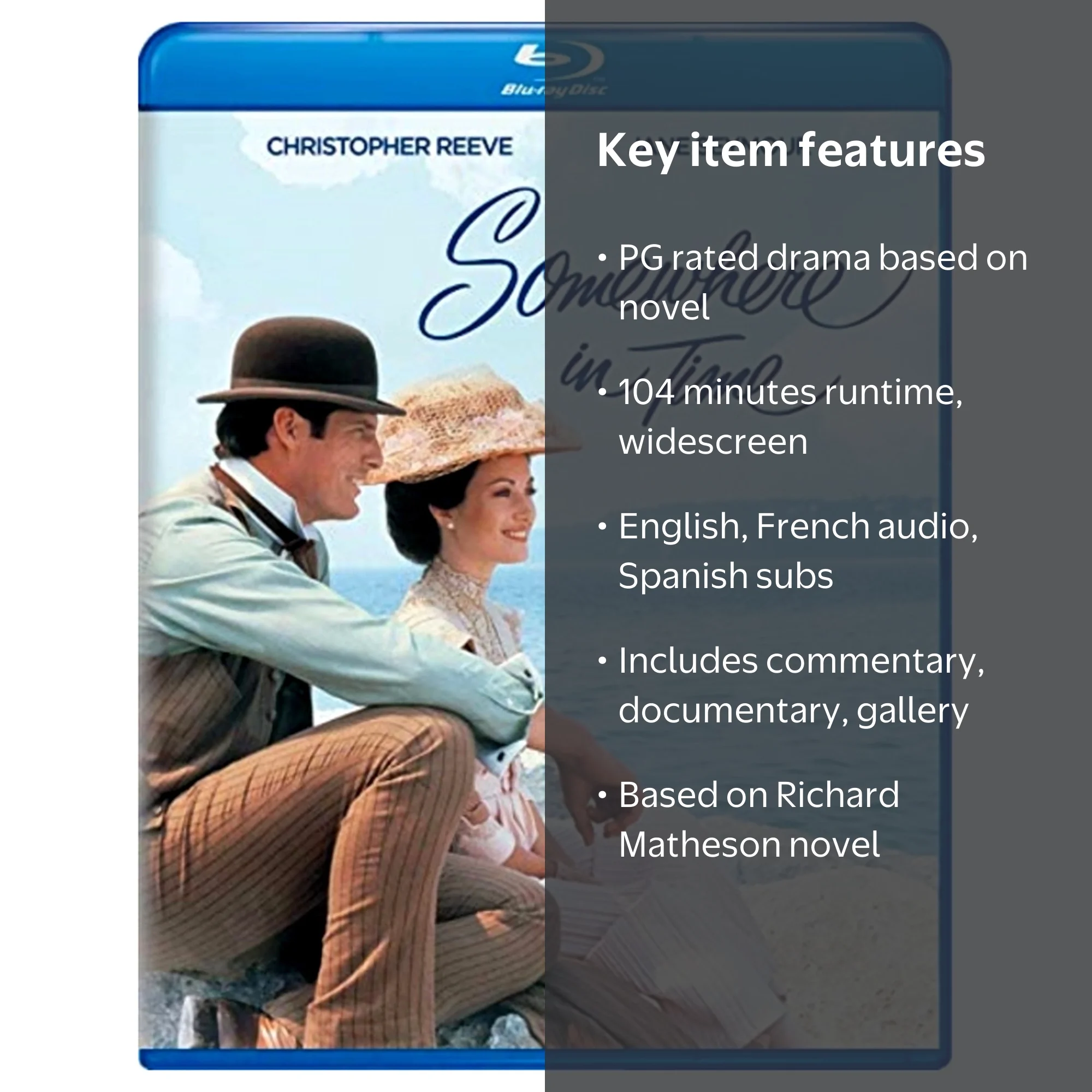Universal Studios, Blu-ray, Somewhere in Time PG, Romantic Drama