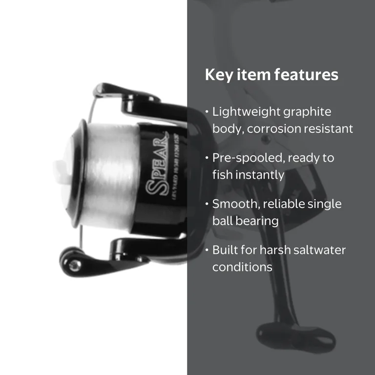 tsunami force reel SaltX II Spinning (TSSTXII4000) metal strength Tsunami TSSPE4000C Spear Spinning Reel