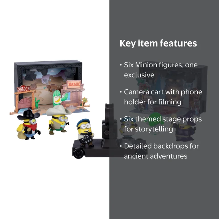 Illumination's Minions & Monsters Backlot Studio Set, Includes 2