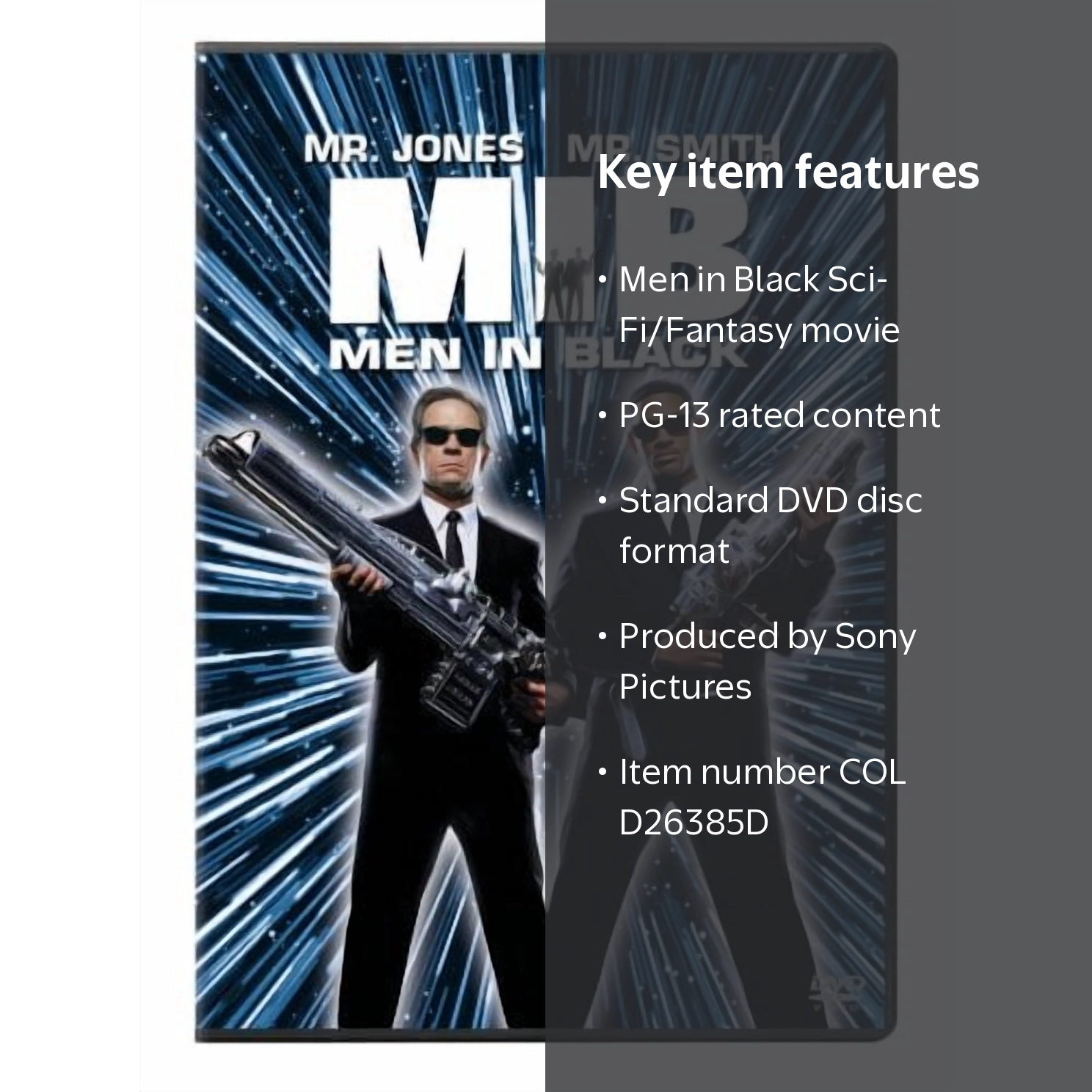 Sony Pictures Entertainment, DVD, Men in Black PG-13, Color