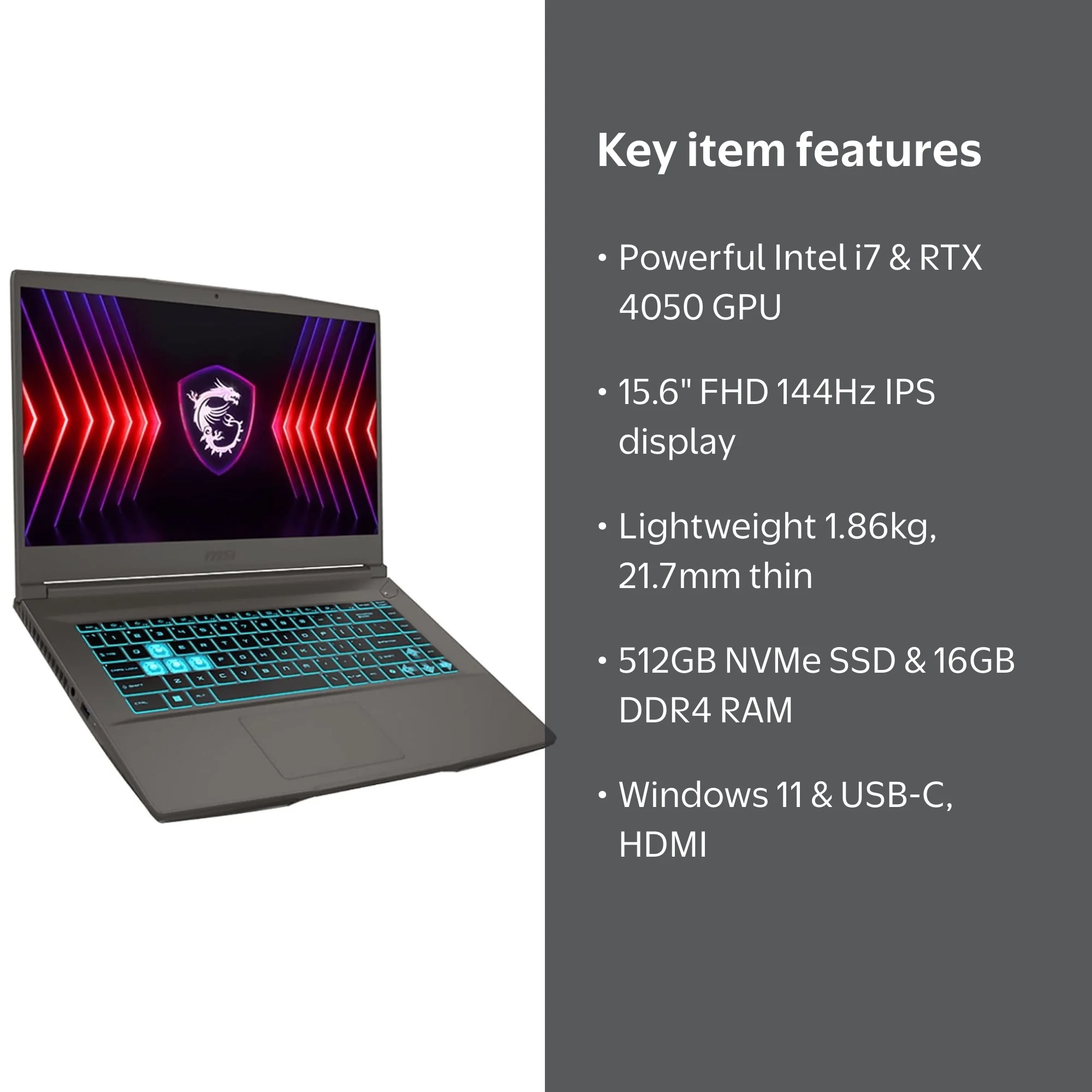 MSI Thin 15 B13VE-2678US 15.6