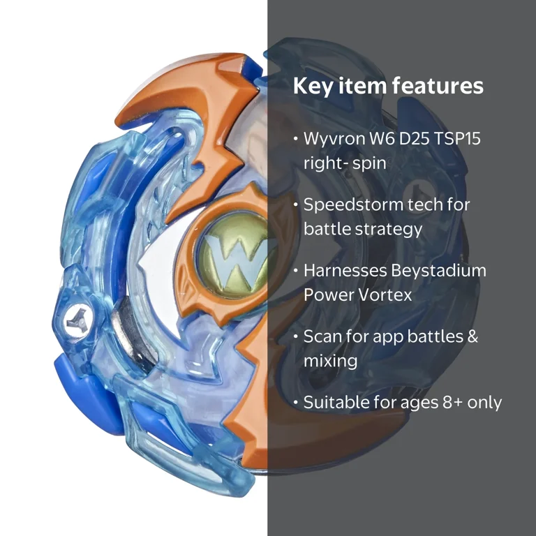 Beyblade Burst Surge Speedstorm Wyvron W6 Spinning Top Single Pack