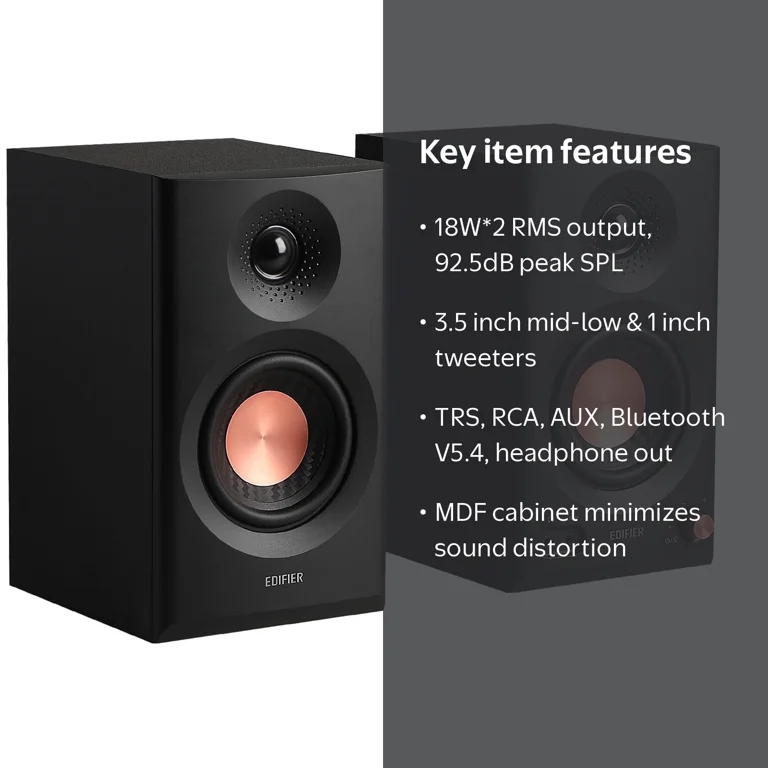 Edifier, MR3 Powered Studio Monitor Speakers, Black - Walmart.com