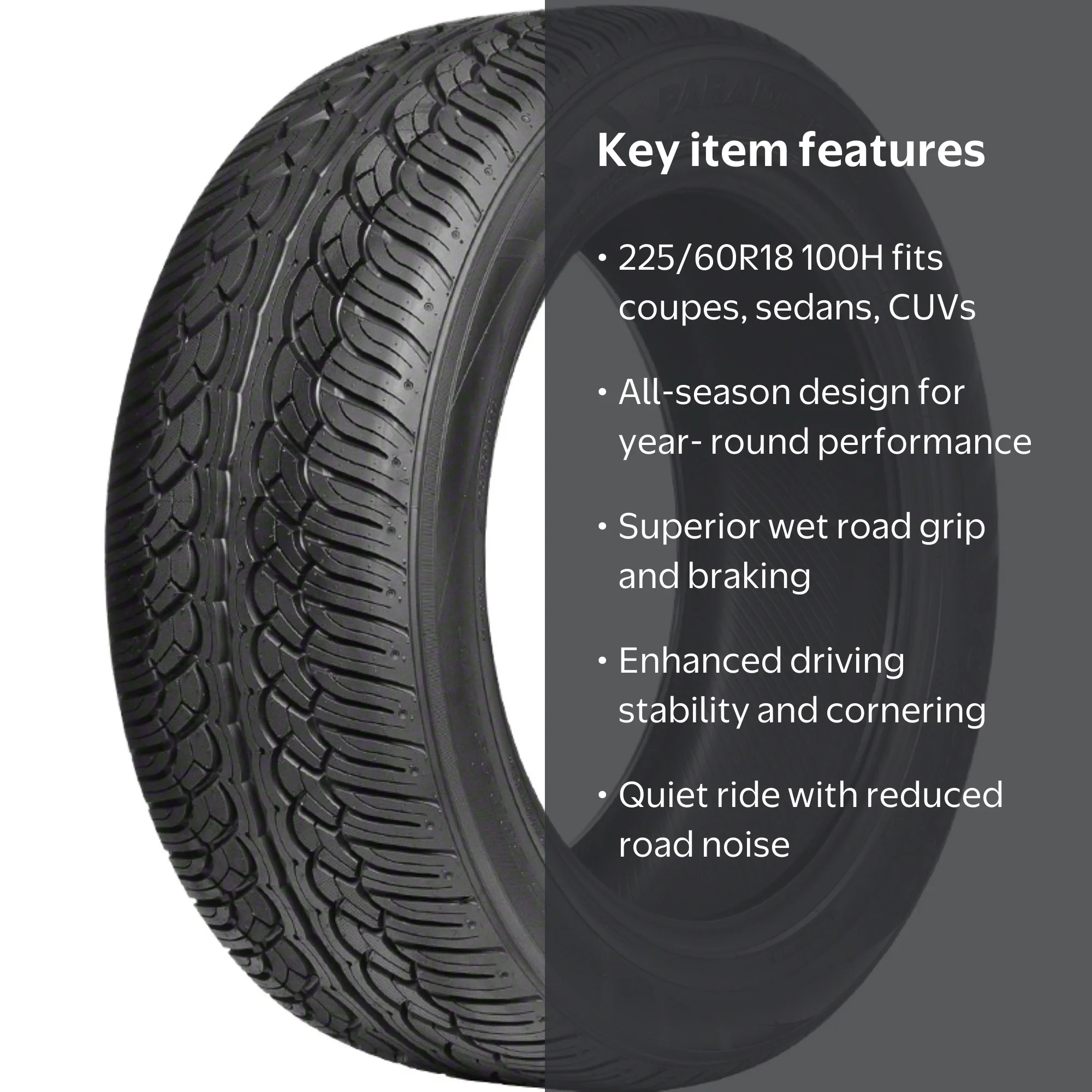 Yokohama Parada Spec-X Performance 225/60R18 100H SUV/Crossover
