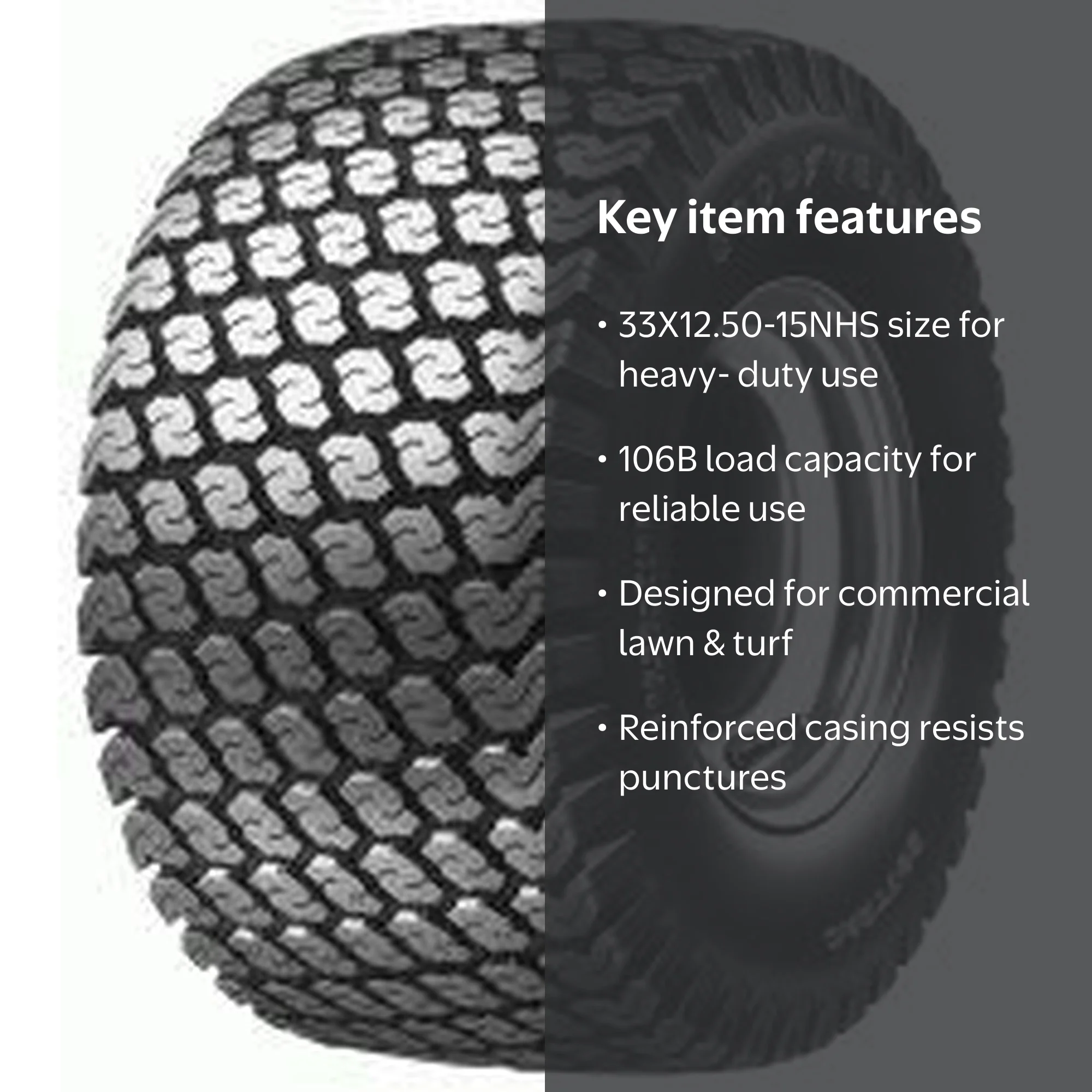 Goodyear Softrac HF-1 33X12.50-15NHS 106B B Farm Tire - Walmart.com